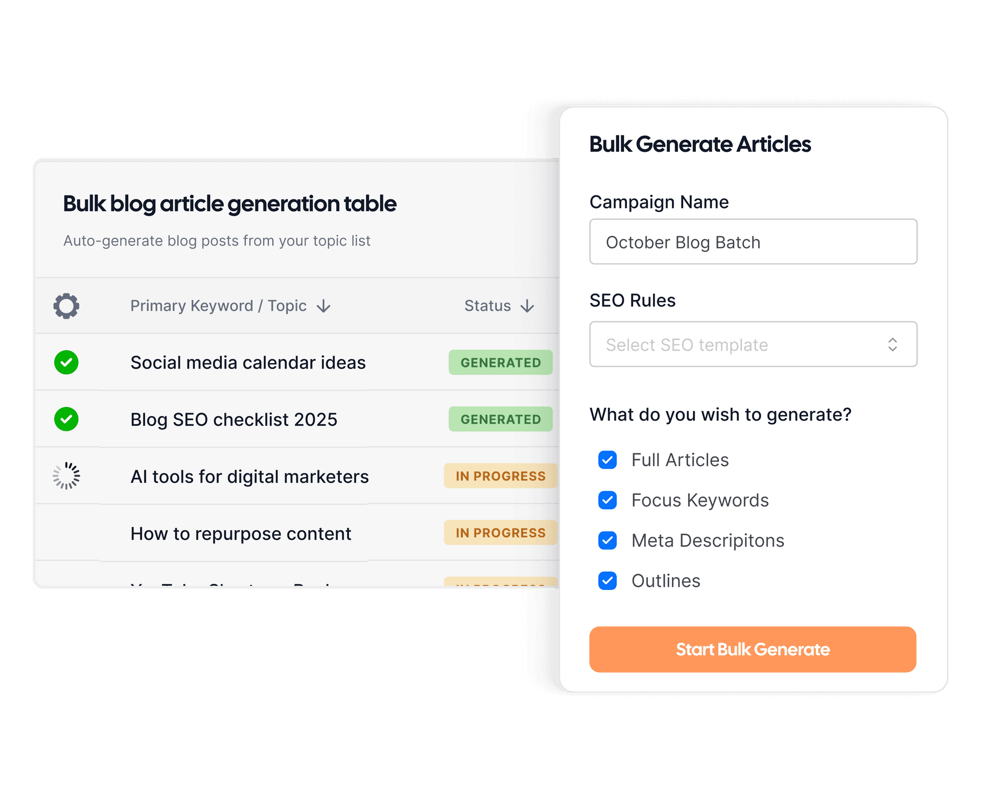 Schedule entire content calendars on autopilot
