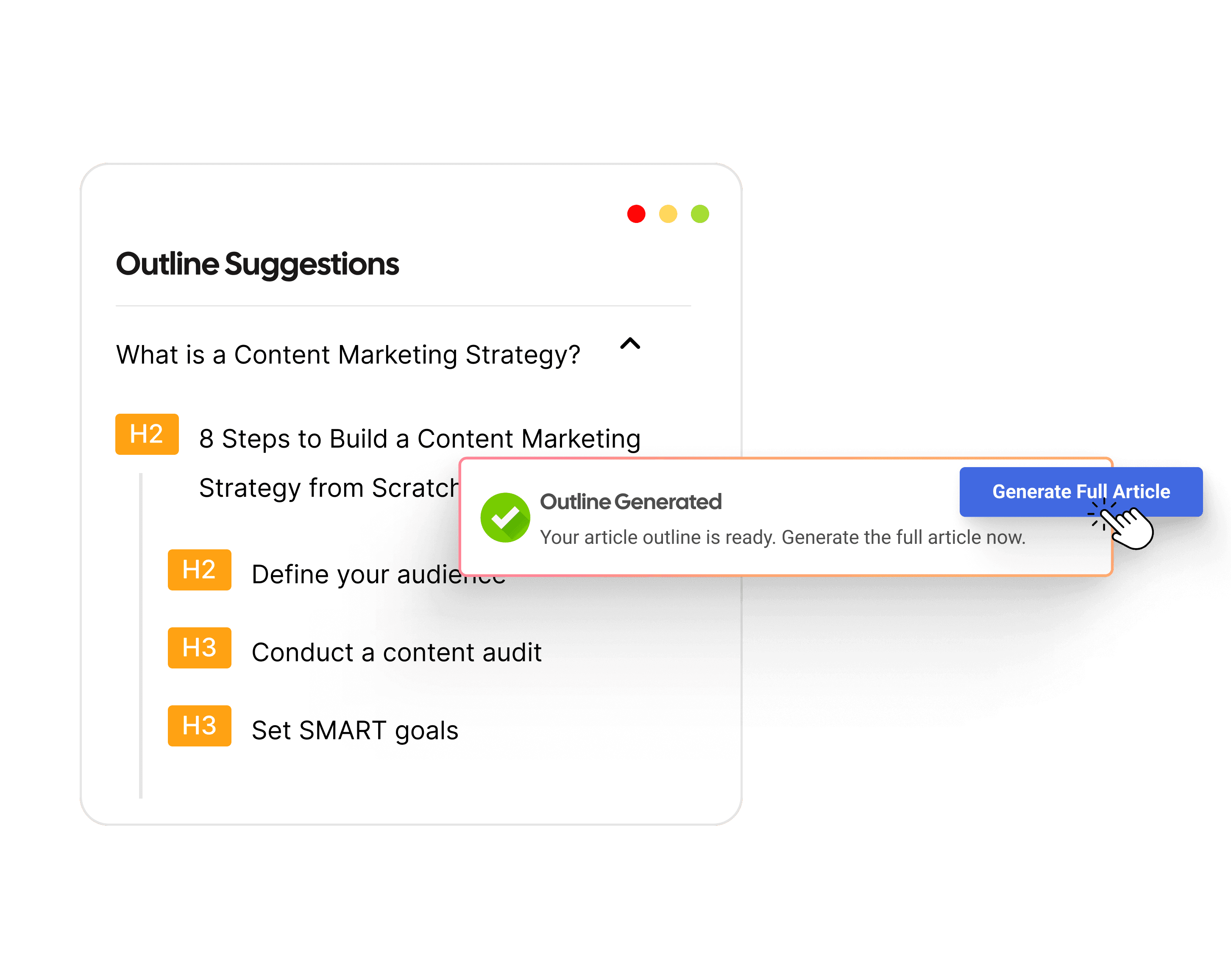 AI SEO Interface