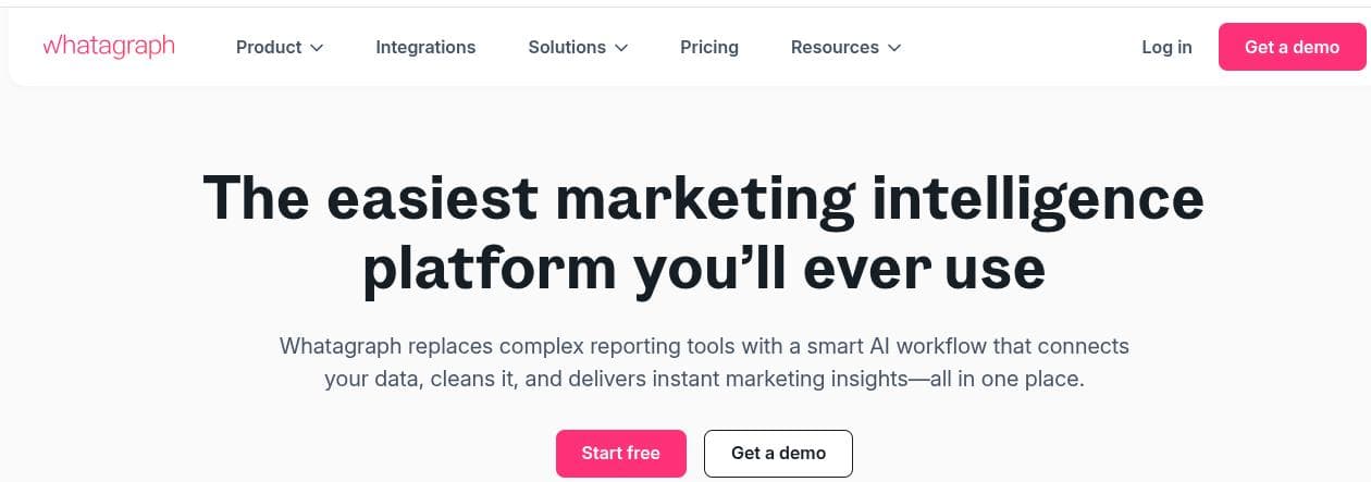 Whatagraph SEO and GEO reporting tool.