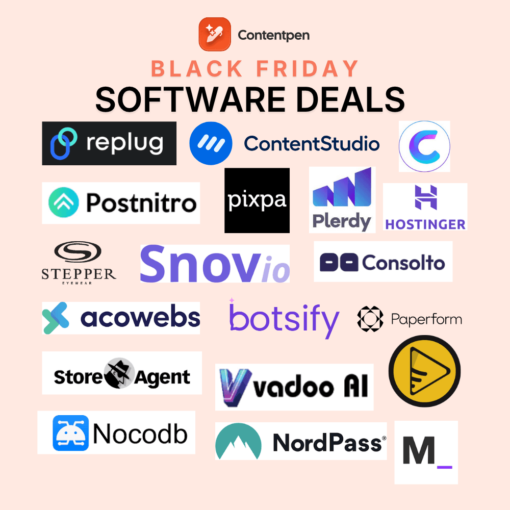 Black Friday software deals