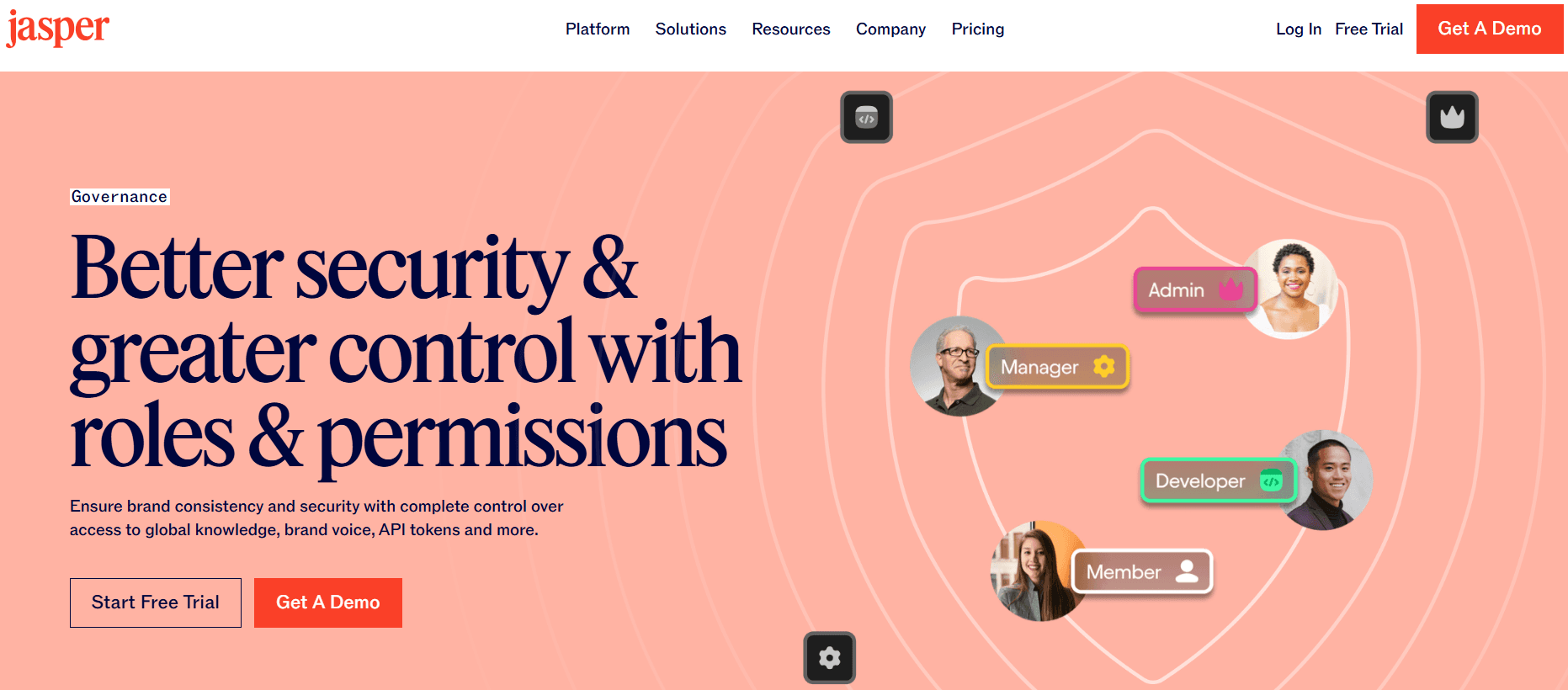 Jasper content governance feature.