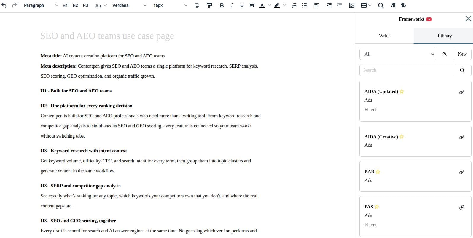 ClosersCopy writing interface - How to use ClosersCopy.
