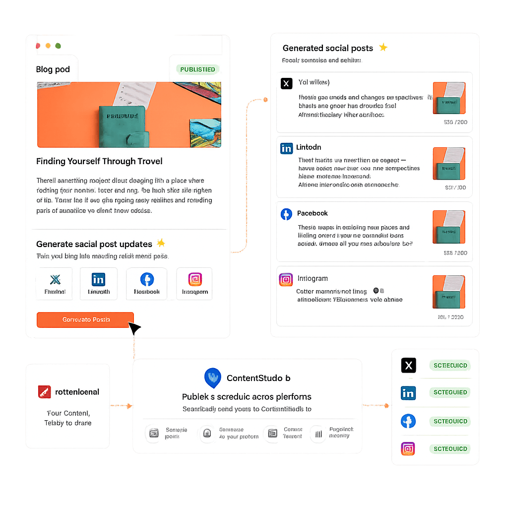 Social publishing built in