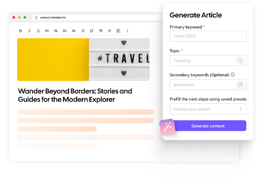 Strengthen content quality and flow 