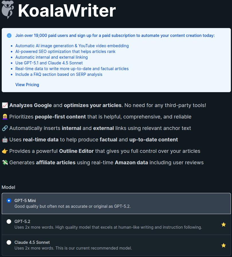 KoalaWriter main interface.
