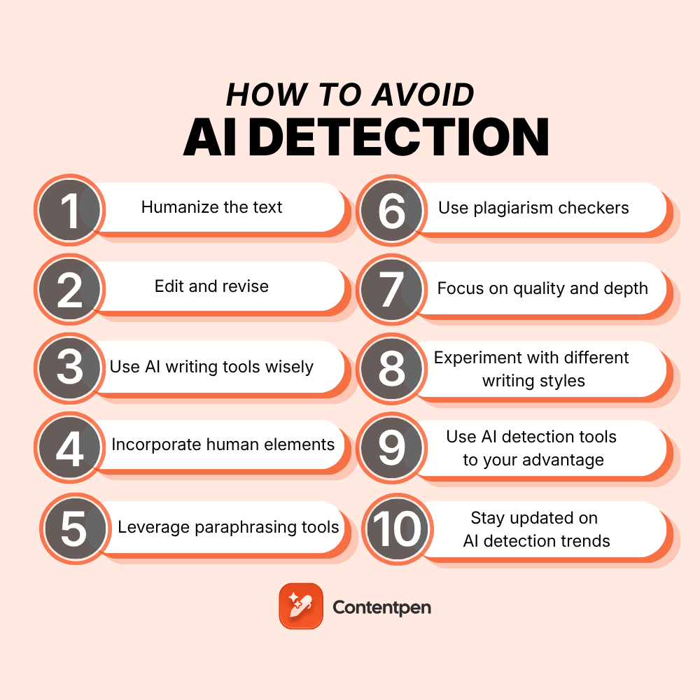 How to avoid AI detection in writing
