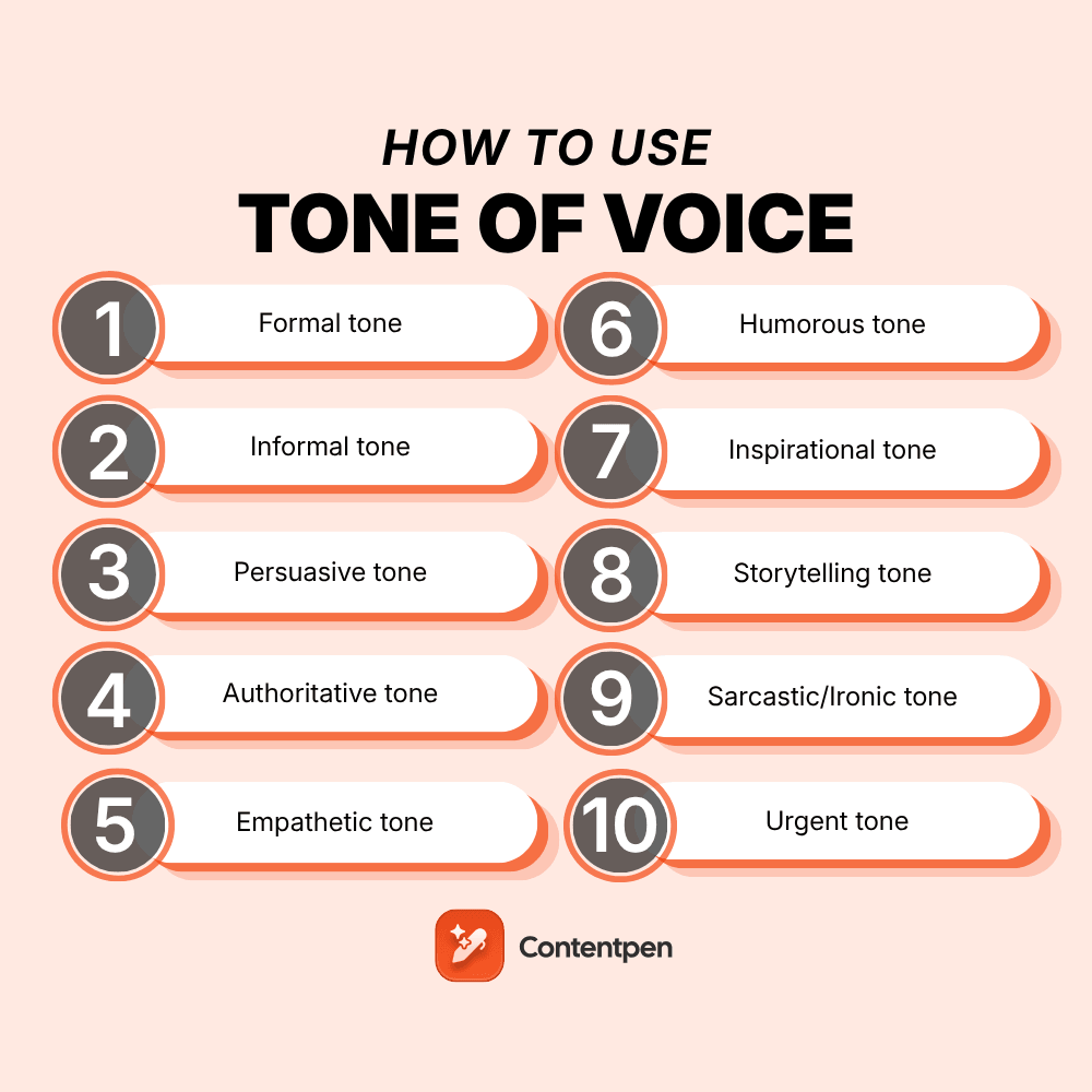 How to use tone of voice in writing