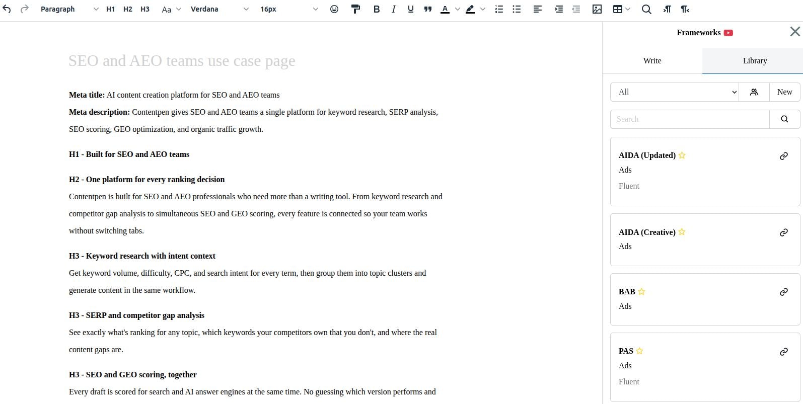 ClosersCopy writing interface - How to use ClosersCopy.