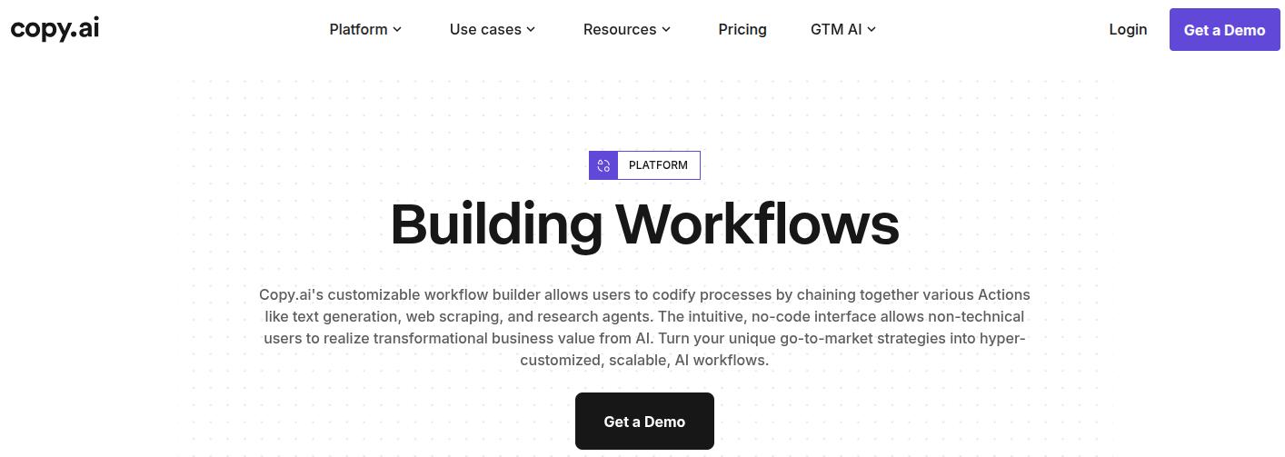 Copy.ai Workflows 2026.