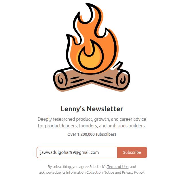 Lenny's newsletter.