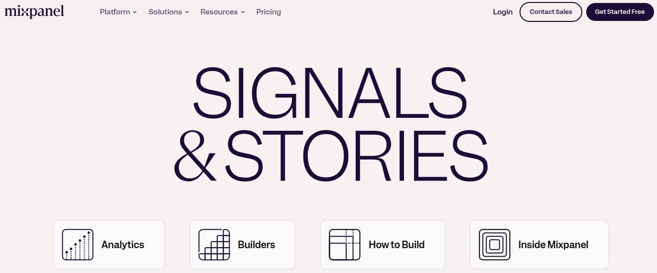 Signals and Stories product blog.