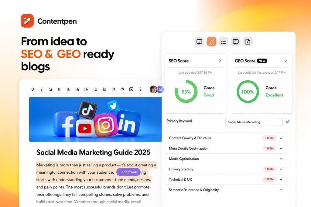 Contentpen for AI and search-optimized content.