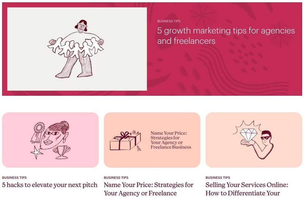 Mailchimp blog posts.
