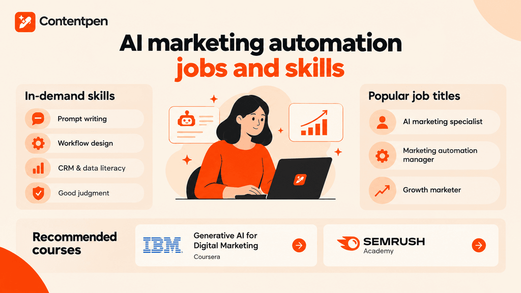 AI marketing automation jobs and skills.