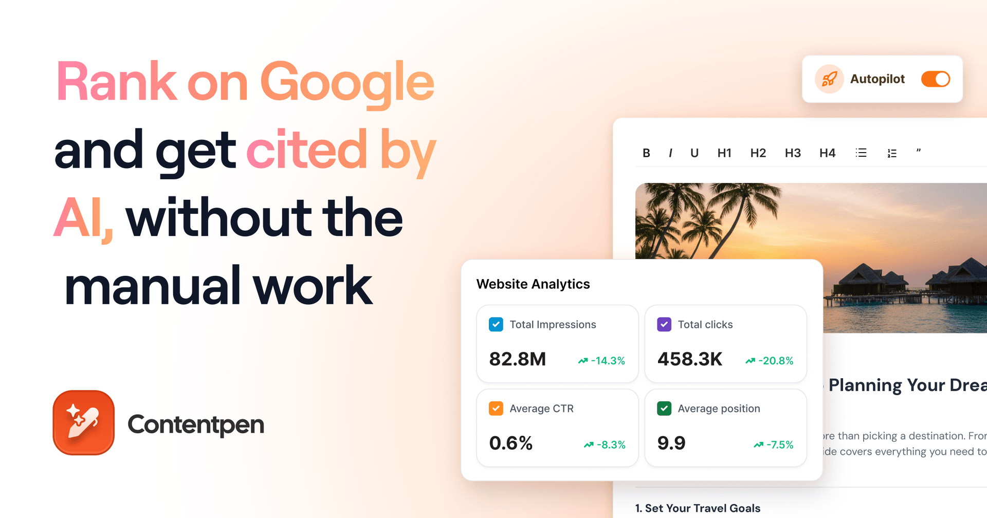 Contentpen SEO and AEO tool.