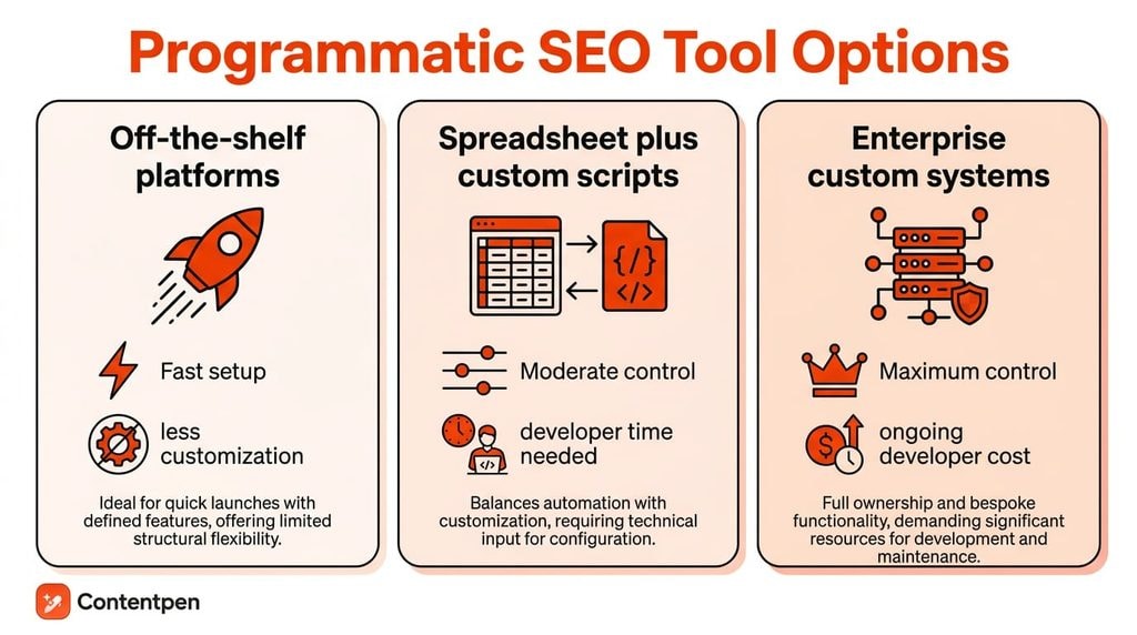 Programmatic SEO tool options.