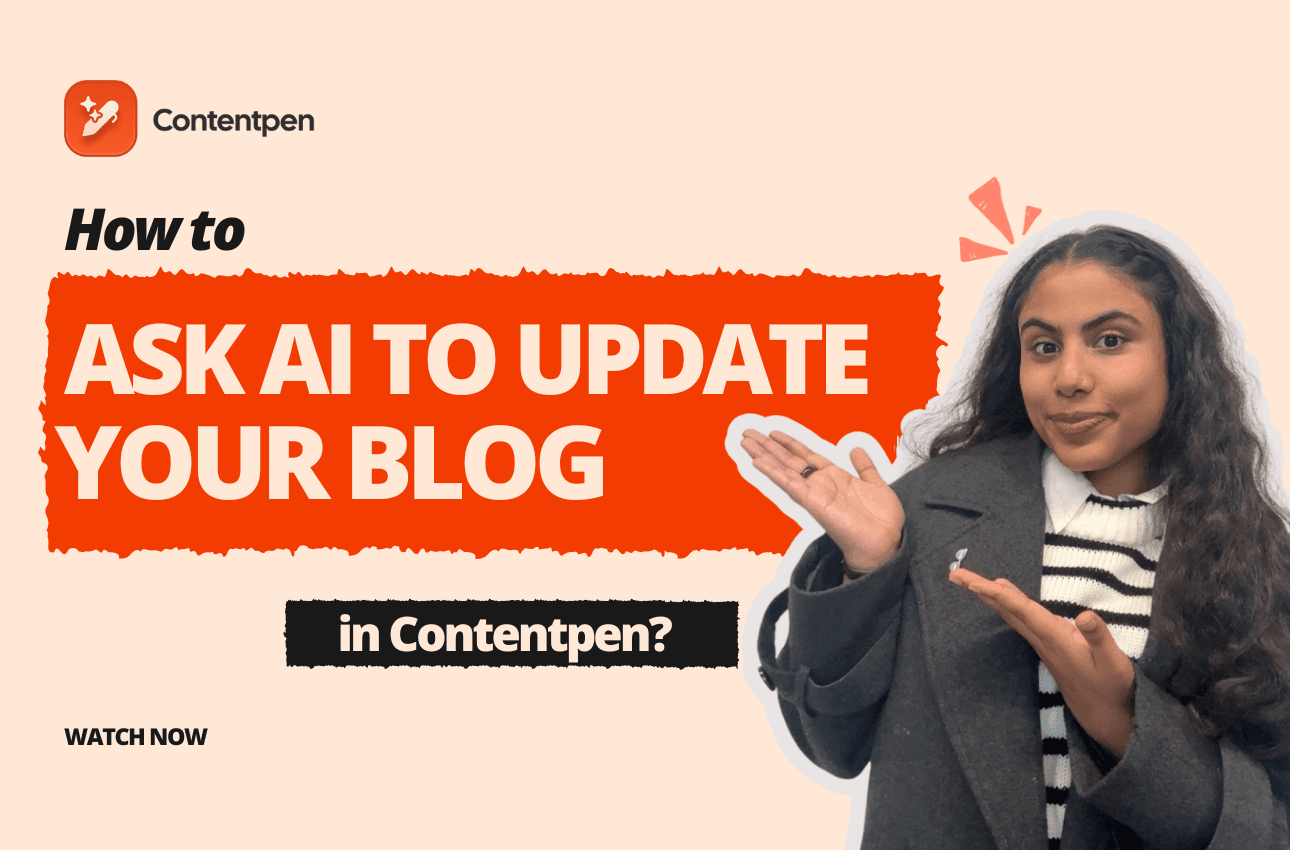 How to ask AI to update your blog in Contentpen?