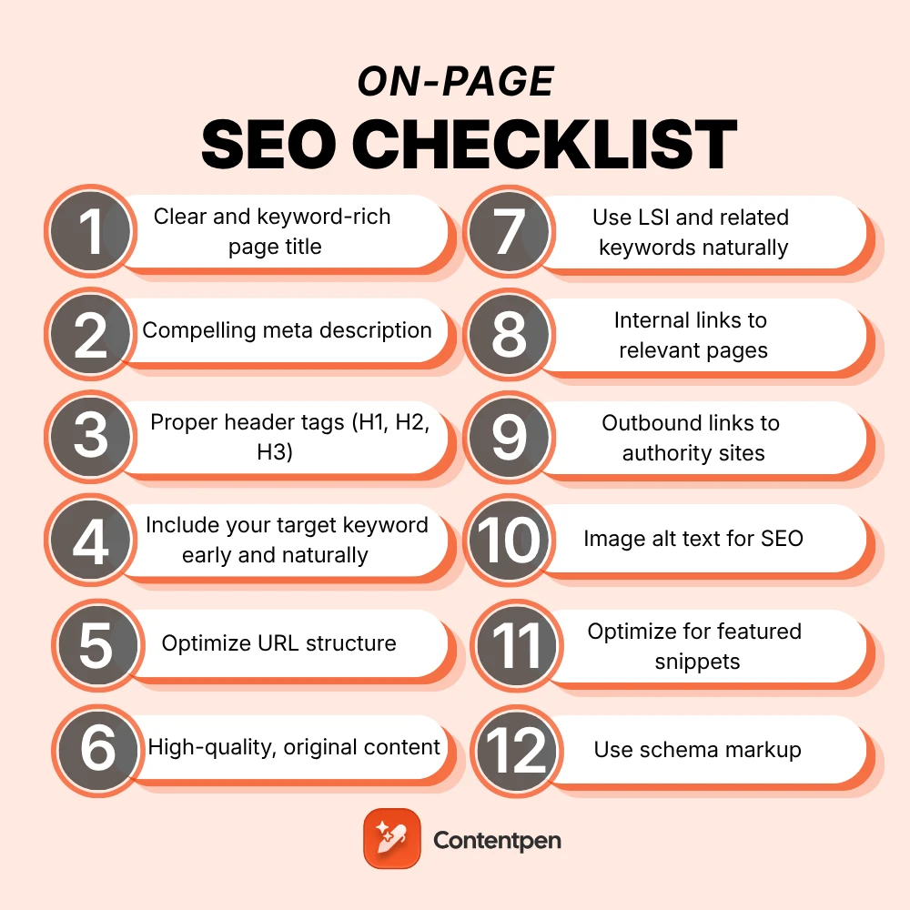 The ultimate 15-step on-page SEO checklist for 2026