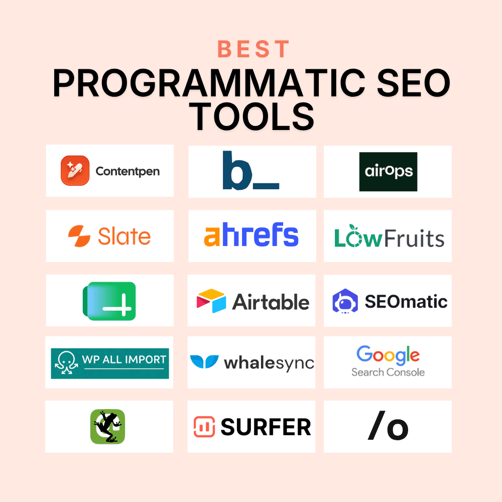 14+ best programmatic SEO tools for 2026 (compared and tested).