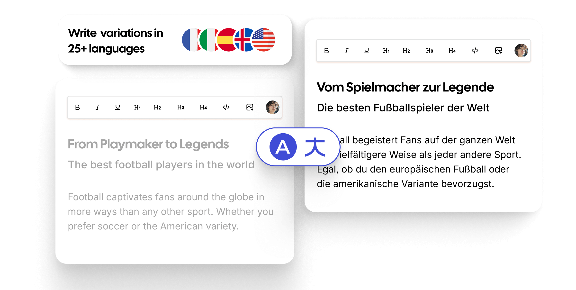 Multilingual writing